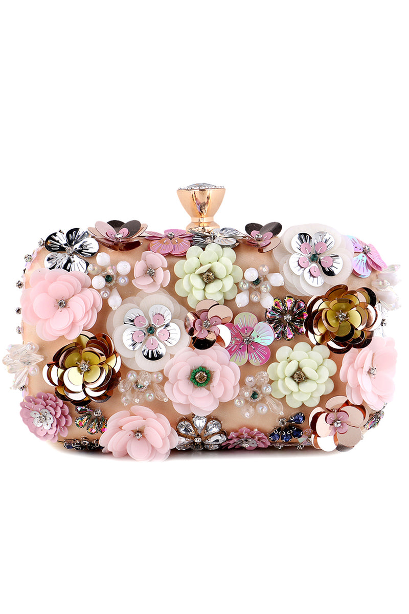 Load image into Gallery viewer, Dinner Clutch with Flower