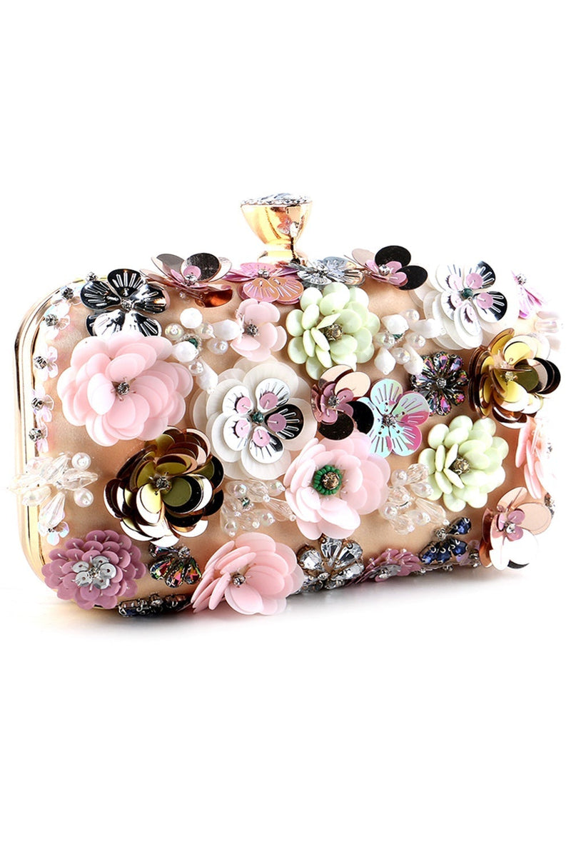 Load image into Gallery viewer, Dinner Clutch with Flower