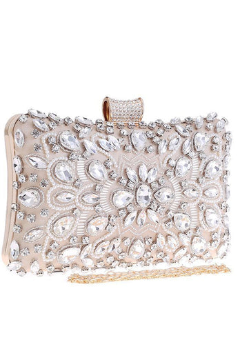 Black Party Clutch with Crystals