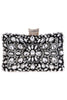 Load image into Gallery viewer, Black Party Clutch with Crystals