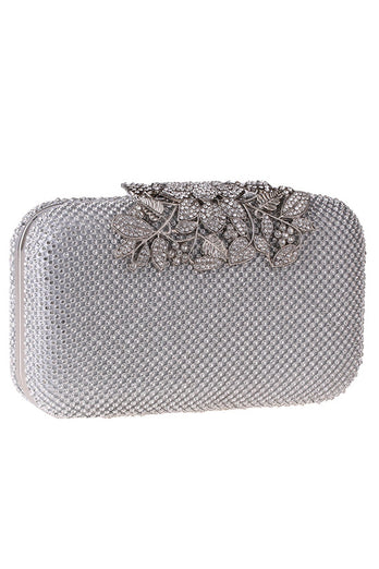 Golden Beaded Prom Clutch with Crystals