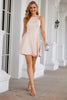 Load image into Gallery viewer, A Line Halter Blush Short Homecoming Dress