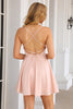 Load image into Gallery viewer, A Line Spaghetti Straps Short Homecoming Dress