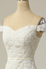 Load image into Gallery viewer, Mermaid Off the Shoulder White Wedding Dress with Appliques