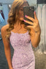 Load image into Gallery viewer, Lilac Tight Short Prom Dress with Appliques