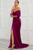 Load image into Gallery viewer, Mermaid Off the Shoulder Prom Dress with Split Front