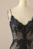 Load image into Gallery viewer, Black Mermaid Prom Dress with Lace