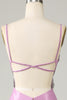 Load image into Gallery viewer, Purple Mermaid Backless Spaghetti Straps Butterflies Prom Dress