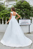 Load image into Gallery viewer, Simple Ivory Satin A-Line Wedding Dress